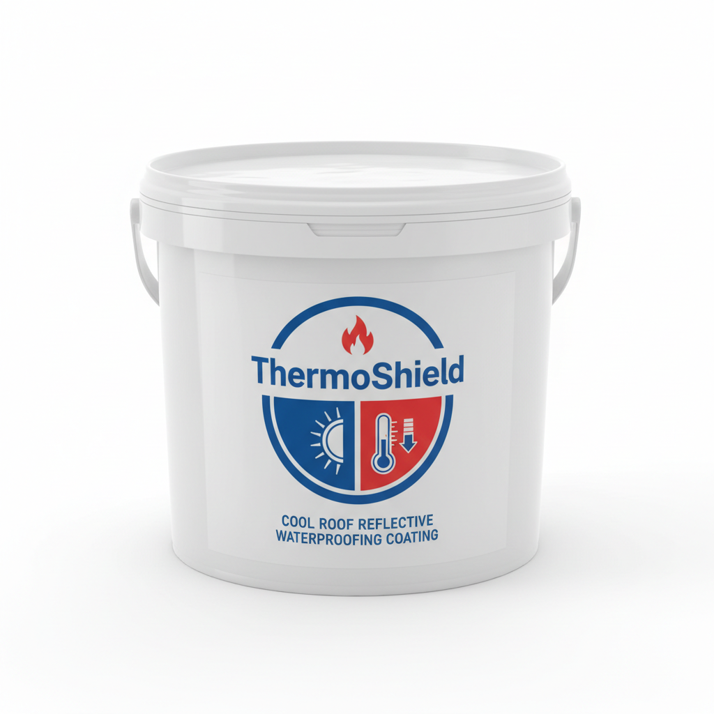 ThermoShield Cool Roof Reflective Waterproofing Coating