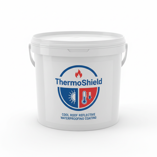 ThermoShield Cool Roof Reflective Waterproofing Coating